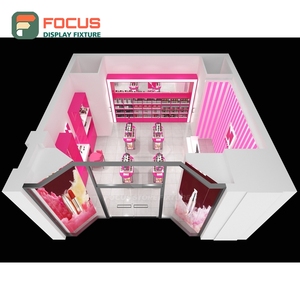 Heavy Duty Retail Shop Powder Coated Metal Store Fittings Store Solution Cosmetic Display Cabinet - Product Image 1
