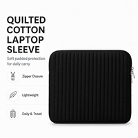 Funda Protectora Acolchada para Portátil de Algodón Acolchado Personalizada con Cremallera, Fabricante OEM ODM