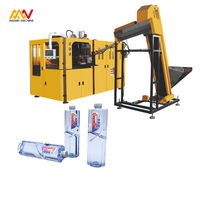 Nouveauté, machine de fabrication de bouteilles d'eau minérale entièrement automatique à 2 cavités, machine de soufflage de bouteilles à préforme PET