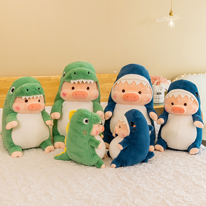 Costume de <span class=keywords><strong>dinosaure</strong></span> 33 40 50 60 cm, poupées cochon, fabrication de jouets en peluche personnalisés, jouets en peluche en coton PP, jouets en peluche pour enfants, jouets en peluche de Noël - Product Image 2