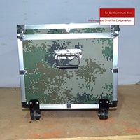 Boîtes de transport en alliage d'aluminium camouflage personnalisées pour le transport d'équipements et d'instruments avec doublure en EVA ignifuge épaissie
