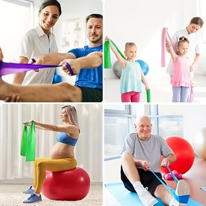 Bandas de Resistencia y Elásticas de TPE Duraderas y Ecológicas para Yoga, Fitness y Ejercicio - Product Image 4