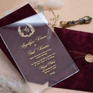 Coated Paper Wedding Invitation <b>Cards</b> <b>Gold</b> Foil Embossing Eco-Friendly 3D Digital Printing Modern Design for Mother's Day - Product Image 6