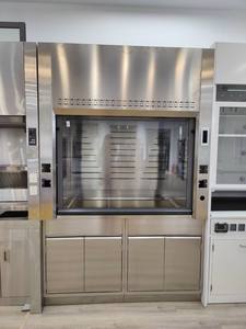 Dễ dàng làm sạch <span class=keywords><strong>Micro</strong></span> phòng thí nghiệm thiết bị thông gió tủ thép không gỉ fume hood cho phòng thí nghiệm hóa chất fume khai thác - Product Image 6