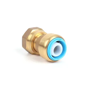 Chì miễn phí Brass sharkbite đẩy phù hợp với phụ kiện pex ống đồng ống thẳng đẩy phù hợp