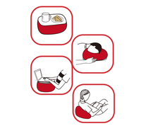 TANKEE Table de bureau portable moderne et confortable, réglable, pour ordinateur portable, coussin de canapé, 36x26x15cm, compacte