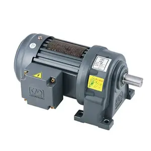 Foot Mounting Single phase Helical Gear Reducer AC Geared Motor for Conveyor Transmission