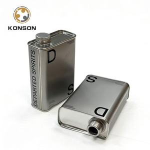 Custom High Quality 1000ML Rectangular Tinplate <strong>Beverage</strong> Container for Vodka Whisky Wine Beer <strong>Empty</strong> Tin CanMetal Wine <strong>Can</strong> - Product Image 2
