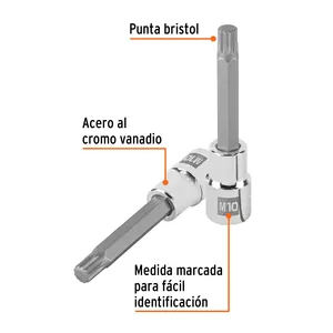 Master con 48 unità lungo Bristol M10 socket, 1/2 'drive, Truper - Product Image 2