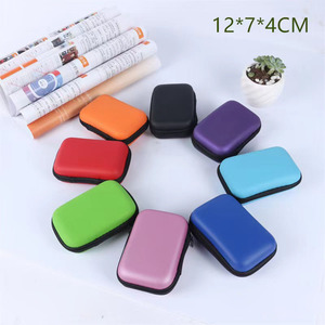 <span class=keywords><strong>EVA</strong></span> tas jinjing nilon penutup kompartemen Headphone kotak penyimpanan perhiasan Earphone 6 warna - Product Image 6