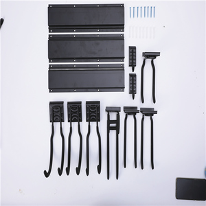 Organisateurs de Garage réglables robustes montage mural 8 crochets Rails outils de jardin tuyaux charge maximale 500lbs stockage de Garage - Product Image 6