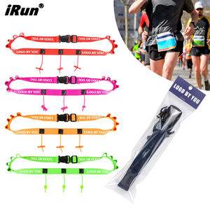 <span class=keywords><strong>IRun</strong></span> personnalisé imprimé Logo élastique Marathon numéro de course ceinture haute qualité couleur personnalisée Triathlon numéro de course ceinture - Product Image 1