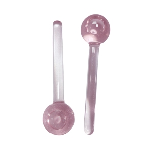 Facial Beauty Ice Globes with Shimmer <b>Mini</b> Pink Glitter Cold Massage Tools for Eye & Face - Product Image 4