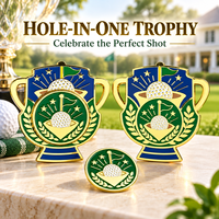 Marqueur de golf magnétique double face avec marqueur central amovible de 25 mm pour cadeaux d'événements de golf d'entreprise
