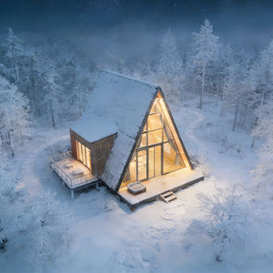 Casa Prefabricada Modular Negra de Acero de Lujo, Certificada por la CE, Impermeable, para Uso como Bungalow de Playa, Oficina y Tienda - Product Image 1