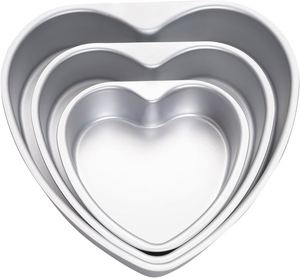 Molde para Hornear en Forma de Corazón, Antiadherente, de Aluminio Ecológico, Apto para Horno/Microondas, con Fondo Extraíble, de 4/6/8/10 Pulgadas, Más Vendido - Product Image 1