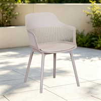 Chaises de salle à manger empilables en plastique de luxe moderne - Ergonomiques, portables et légères pour la maison, le bureau et l'hôtel