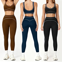 OEM ODM Op Maat Gemaakt Zachte Dames Sport Fitness Kleding Squat Proof Hoge Taille Ademend Workout Set Dames Yoga Kleding Set