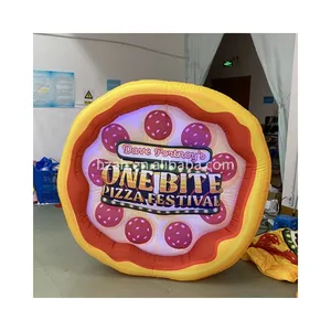 Modelo de pastel de pizza inflable gigante para promoción de publicidad de restaurante