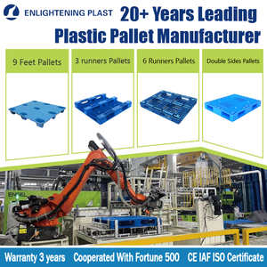 Mehrfach Nutzbare Rückführbare Kunststoffpalette 1200x1000 für Expresslieferung Industrie Handel Logistik - Product Image 1