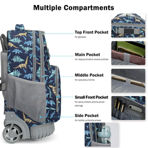 <span class=keywords><strong>Mochila</strong></span> Escolar con Ruedas Personalizada de Alta Calidad, Bolsa Escolar con Ruedas, Mochilas Escolares Modernas para Niños, Viajes Estudiantiles, Venta al por Mayor - Product Image 3