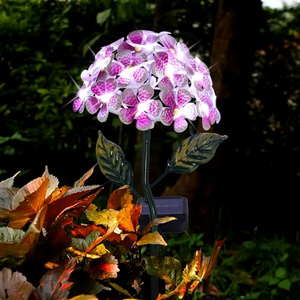 Luces Solares de Jardín con Forma de Hortensia, Resistentes al Agua, para Decoración de Patio, Camino y Jardín, Iluminación Nocturna - Product Image 1
