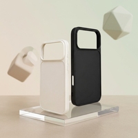 Étui antichoc deux-en-un PC+TPU style Ins avec design minimaliste 3D DIY couleur unie pour 14 Plus