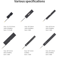Antenne FPC interne personnalisée, PCB flexible, patch 4G LTE WIFI GSM UFL U.FL, 868 MHz, 915 MHz, 920 MHz, antenne flexible Lora 868 915