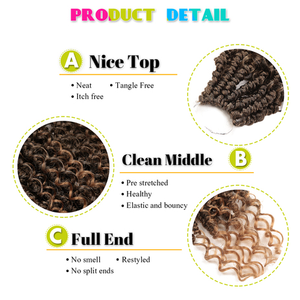 Crochet Boho lượn sóng bom niềm đam mê <span class=keywords><strong>Twist</strong></span> 20 inch senegalese afro phong cách Jumbo Braid nhiệt độ cao sợi tổng hợp tóc - Product Image 2