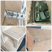Massivholz Holzbefeuerter Fass-Saunaraum für 8 Personen Traditionelle Sauna für den Heimgebrauch Günstige Sauna mit Wasserdichten Asphaltschindeln
