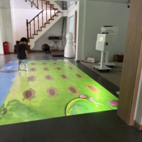 Émetteur et récepteur audio en plastique pour projection murale interactive