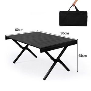 2022 table de camping en plein air en bois de hêtre Offre Spéciale, portable valise grill bbq camping pique-nique table pliante oeuf rouleau table/ - Product Image 4
