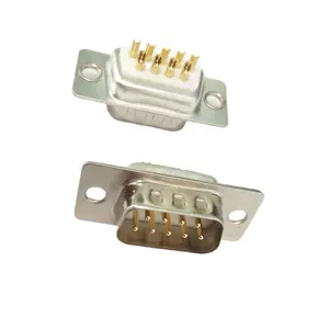 Connettori a saldare d-sub a 9 pin connettore micro D Sub a 9 pin bianco