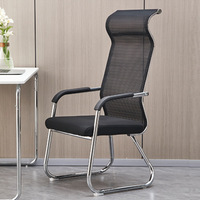 Chaise de bureau ergonomique confortable pour la maison, idéale pour les longues sessions, avec base en métal en forme de selle et accoudoirs, pour écoles et hôpitaux (vente en gros)