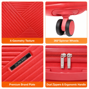 Valigie Trolley DUNAKNU Promozionali alla Moda, Classiche, <span class=keywords><strong>da</strong></span> 22/24/26 Pollici, di Medie Dimensioni, in Neoprene Rigido, Isolate - Product Image 3
