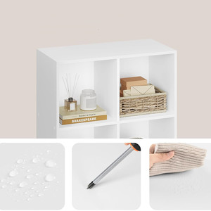 Estanterías y Muebles de Almacenamiento Modernos de Color Blanco con 8 Compartimentos, Mueble de Almacenamiento en <span class=keywords><strong>Cubos</strong></span>, Muebles de Salón, Librerías - Product Image 5