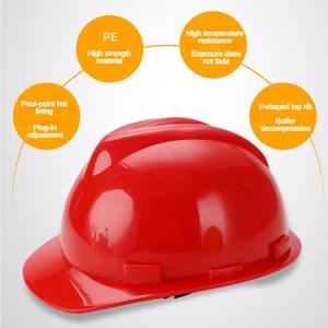 Casco de seguridad de plástico ABS Antiestático de alta calidad, casco de seguridad Protector de seguridad para minería de construcción Industrial - Product Image 4