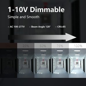 Chống bụi vuông lõm LED bảng điều chỉnh ánh sáng có thể điều chỉnh trung tâm giỏ LED Đèn 40 Wát trần ánh sáng văn phòng LED troffer ánh sáng trang bị thêm - Product Image 4