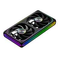 Ventilador de Radiador AntarcChill de 240 mm con Conexión en Cadena, Centro CD Halo, Alto Flujo de Aire, Silencioso, con Rodamiento Hidráulico PWM para Computadora