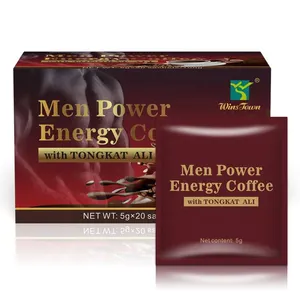 Winstown Men Power Natural Herbs Coffee X Organic Maca Black Energy Instant Coffee For Men
