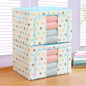 SDLOHAS Colapsable Storage Bins Boxes Large Capacity Oxford Cloth fabric Steel Frame Folding Storage Bag