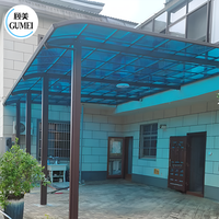 Venta caliente al aire libre jardín dosel techo impermeable policarbonato techo toldo terraza dosel