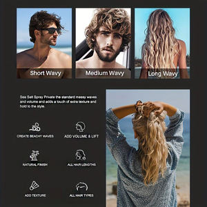 במפעל ozou לשפר תלתלים טבעיים וגלים שיער סטיילינג לחות ים מלח שיער תרסיס מתולתל לגברים לוגו מותאם אישית - Product Image 4