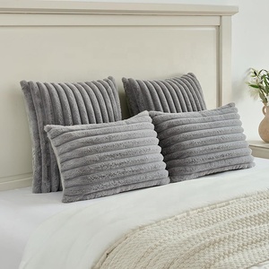 Harga pabrik sarung bantal dekoratif kustom kualitas tinggi sarung bantal ritsleting tak terlihat sarung bantal hangat untuk Sofa kamar tidur - Product Image 6