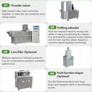 Máquina Extrusora para la Producción de Palitos de Cereal, Snacks de Maíz Chino y Trigo Inflado - Product Image 3
