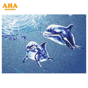 Tranh Ghép Hình Họa Tiết Cá Heo Tùy Chỉnh Giá Rẻ Tranh Tường BỂ BƠI Khảm - Product Image 1