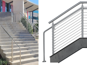 Barandilla <span class=keywords><strong>de</strong></span> Seguridad Comercial <span class=keywords><strong>de</strong></span> Aluminio para Centros Comerciales y Sistemas <span class=keywords><strong>de</strong></span> Seguridad para Propiedades Minoristas con Diseño Estructural Moderno - Product Image 5