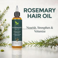 Huile de croissance capillaire 100% naturelle OEM, sérum à l'huile de romarin et menthe, huiles capillaires biologiques végétaliennes à la biotine pour la croissance des cheveux