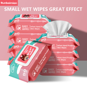 RUNBEIMIAN personnalisé 80 pièces de lingettes humides super douces pour les soins de la peau de bébé, mouchoirs humides économiques et jetables, sans parfum. - Product Image 5