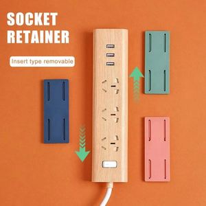 Punch Free Socket Holder Plug-in Socket Fixer Bracket Stand Adhesive Punch-free Socket Holder Custom Adhesive Wall Hanging Hold - Product Image 3